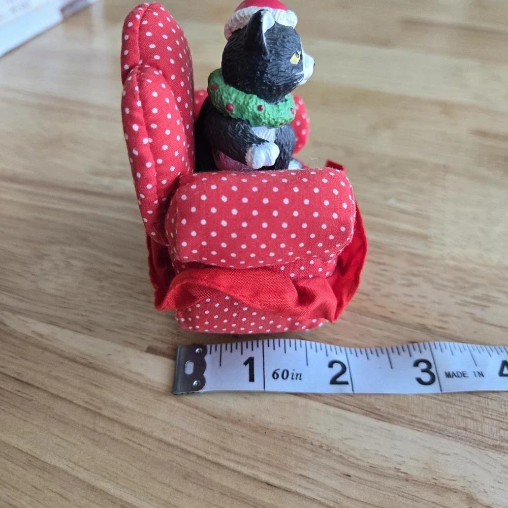 Russ Kringle Kitty‎ Vintage Cat On Armchair In Box